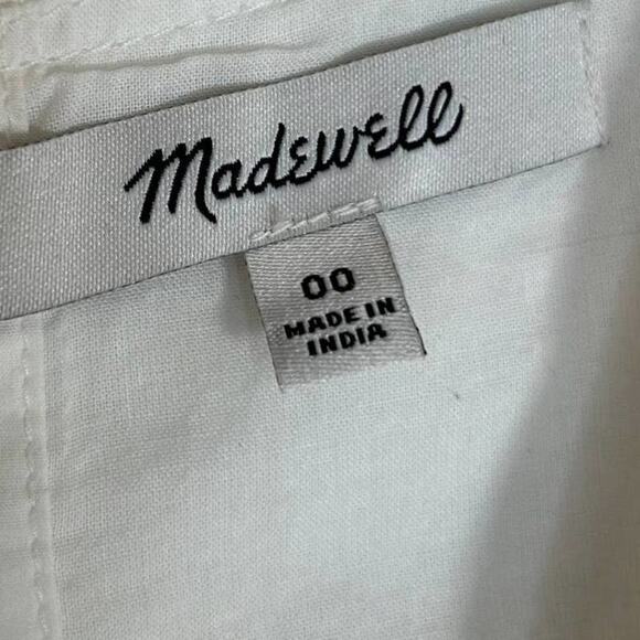 MADEWELL Annamarie Floral Applique Puff Sleeve Mini Dress - Picture 6 of 9